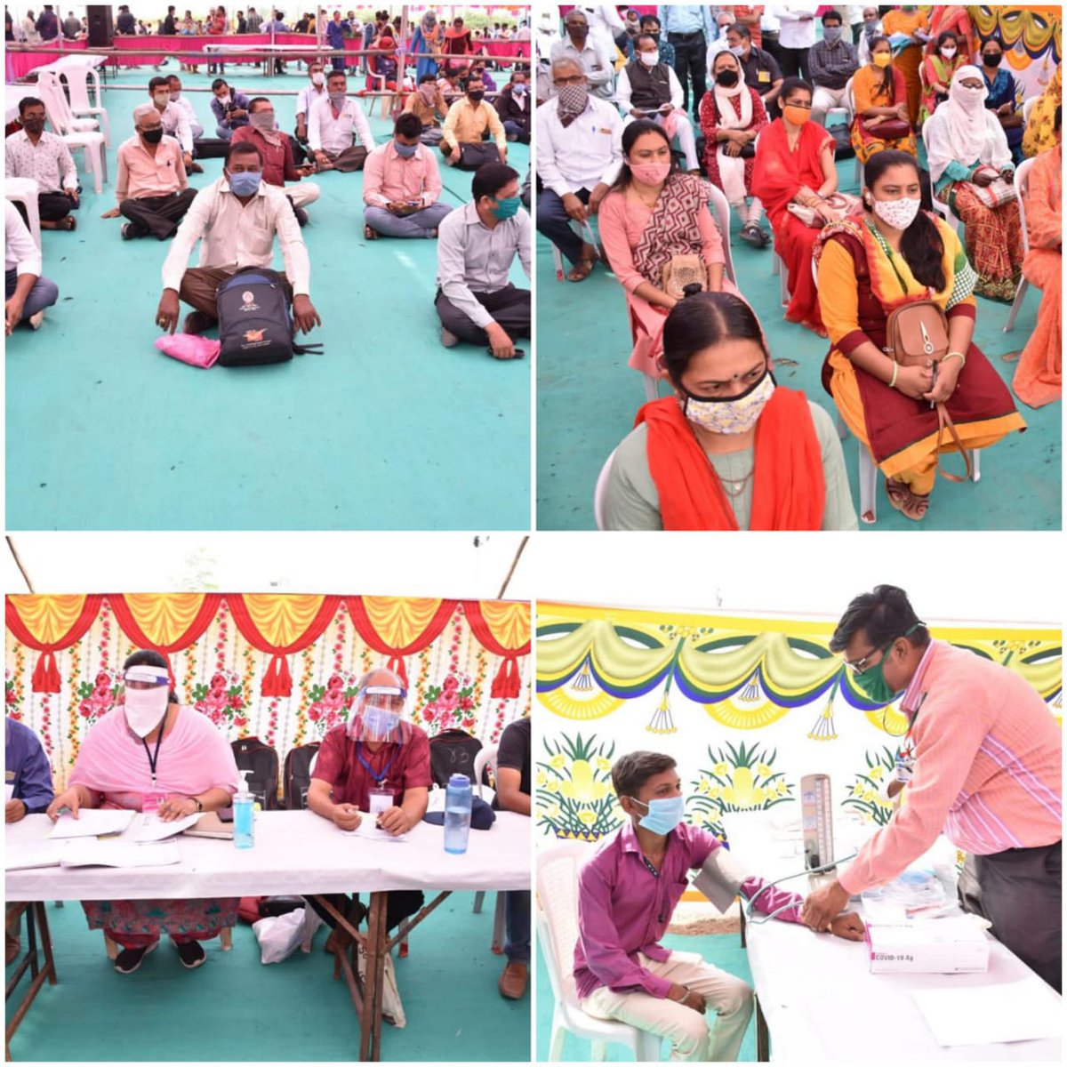 CEOGujarat's tweet photo. @ECISVEEP, @CEOGujarat, and #Electionteam geared up for COVID SAFE election!

Are you ready to #GoVote?

#ByeElectionGujarat2020
#NoVoterToBeLeftBehind
#EveryVoteCounts 
#COVID19 #Safe #MaskUp

@rkpatel_IAS https://t.co/ZWYj5UdhSb