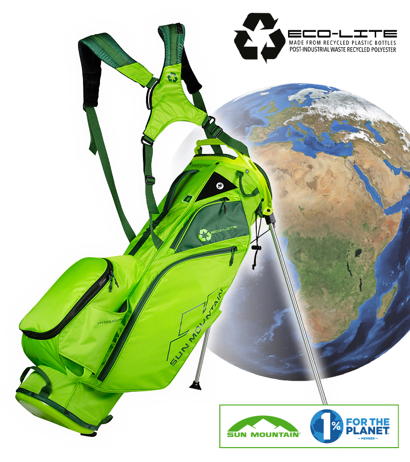 sunmountainuk's tweet image. ECO-LITE stand bag made from recycled bottles (@repreve fabric) x 5 colours IN STOCK NOW - Buy direct from the official UK supplier of Sun Mountain bags : bit.ly/2Gldaa1 #golf #sunmountain #standbag