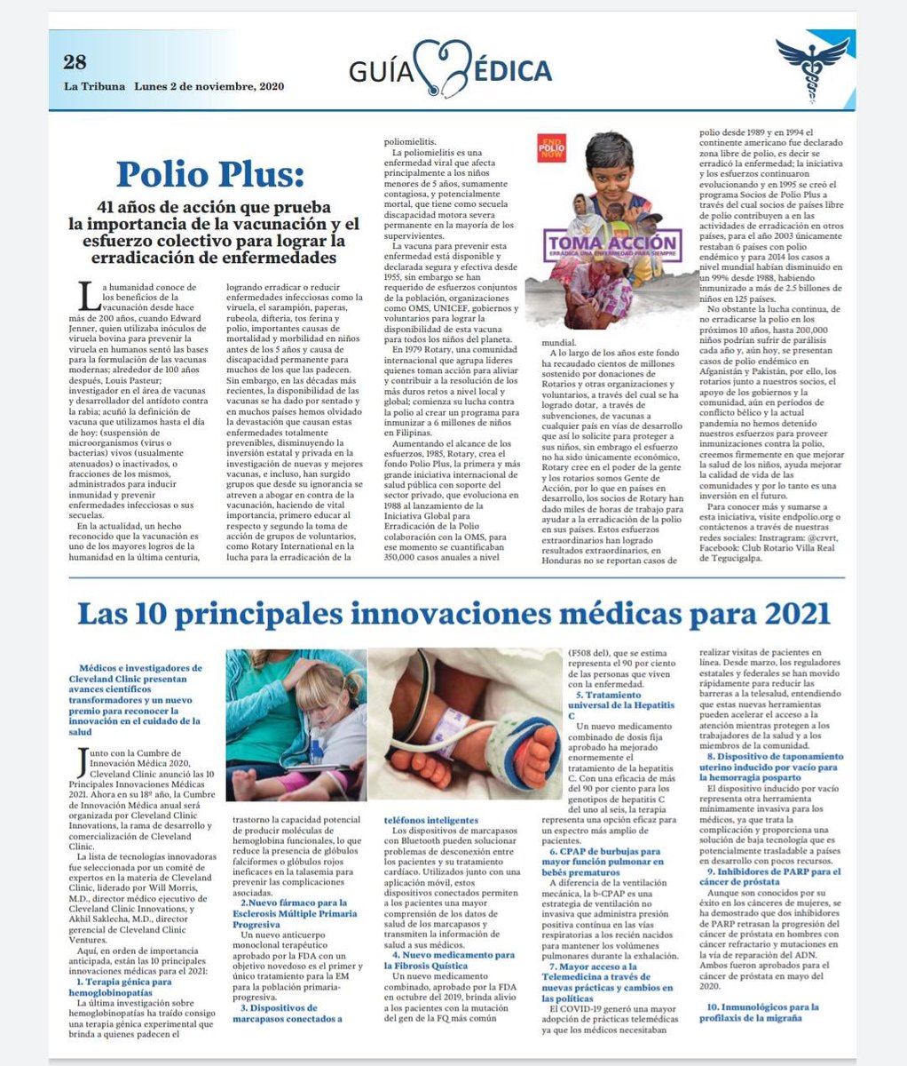 CRVRT's tweet photo. Lean nuestro artículo sobre el proyecto insigne de @RotaryES #EndPolioNow #teamvillareal https://t.co/NmKjvnIBgz