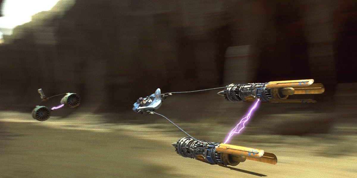  #TheMandalorian   Obviosuly, I love the speeder bike built with a 620C racing engine, the same engine used by Anakin for his custom-built podracer, more than 4 decades sooner.The wink is so assumed that its introduction is staged to emphasize it. 