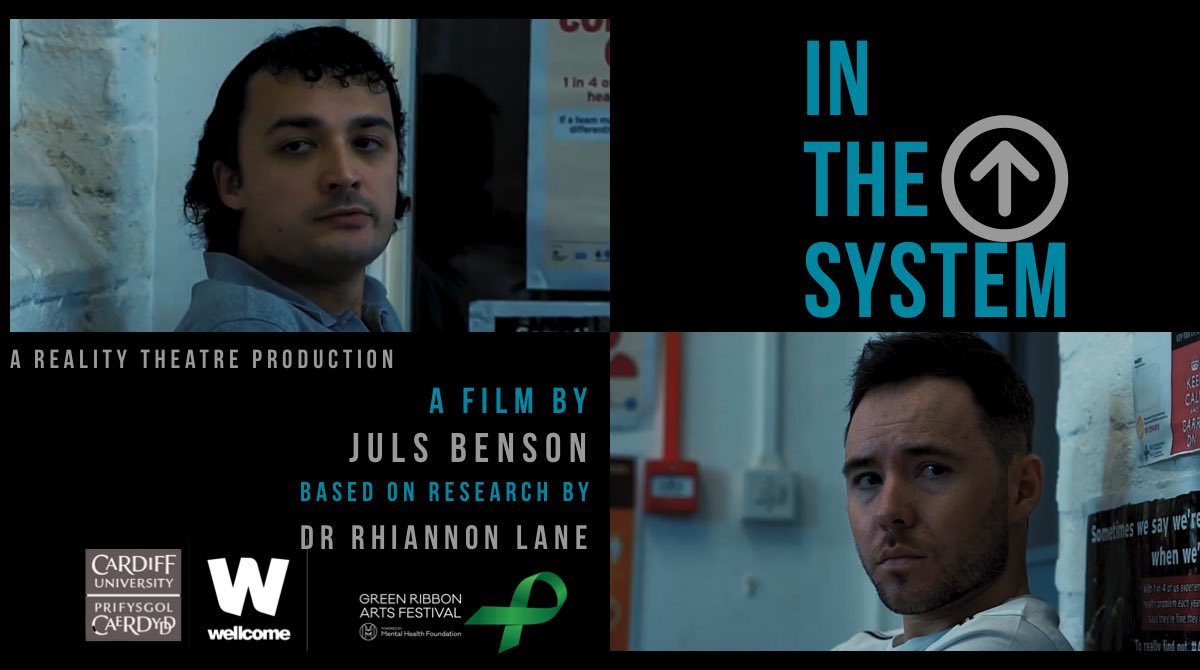 Callum__Lloyd's tweet photo. A short film I did for @theatre_reality is now available to view as part of @GreenRibbonArts ๐ ๐
#InTheSystem explores the challenges people face accessing mental health services. An important subject close to my own heart. You can watch it here: https://t.co/PhRNXqViLX https://t.co/ThAtYkcWzV