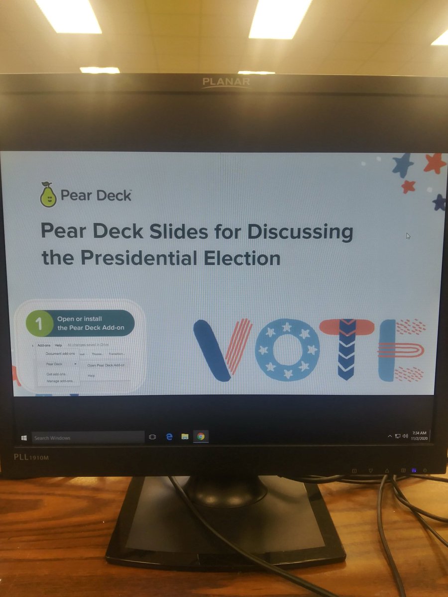 AmberNo43440214's tweet image. In the library class today K-1 will be learning about elections. Starting with @GoNoodle and @MrsReaderPants slides. 2nd will also be learning about elections using @edpuzzle. Finally on deck is 3rd grade using @PearDeck. Let&apos;s go!! #expectexceptional #simplyexceptionalschool