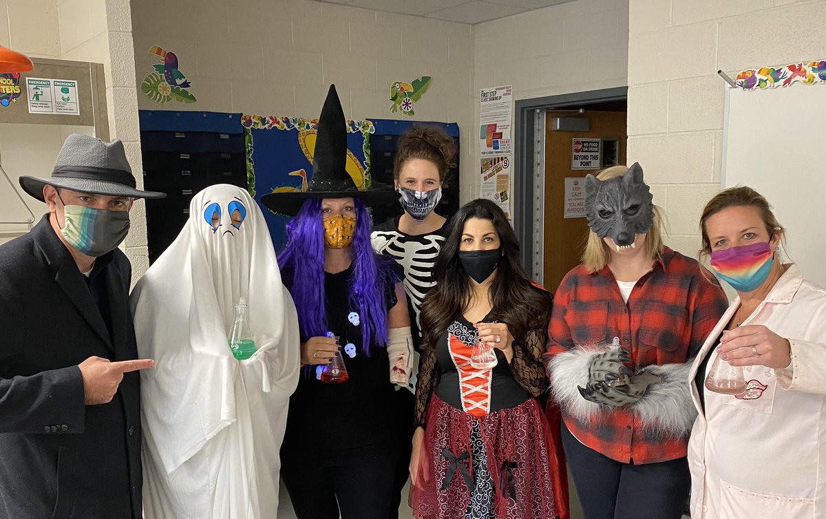 feguerl's tweet photo. @SCSchools -PHENOMenal Friday looked a little different this week with a Halloween Mystery solved with SCIENCE! Macromolecule Indicators to the rescue. 9th grade biology students crushed this lesson! Well done. #bio9crew, #distancelearning https://t.co/LYTJM76OoG
