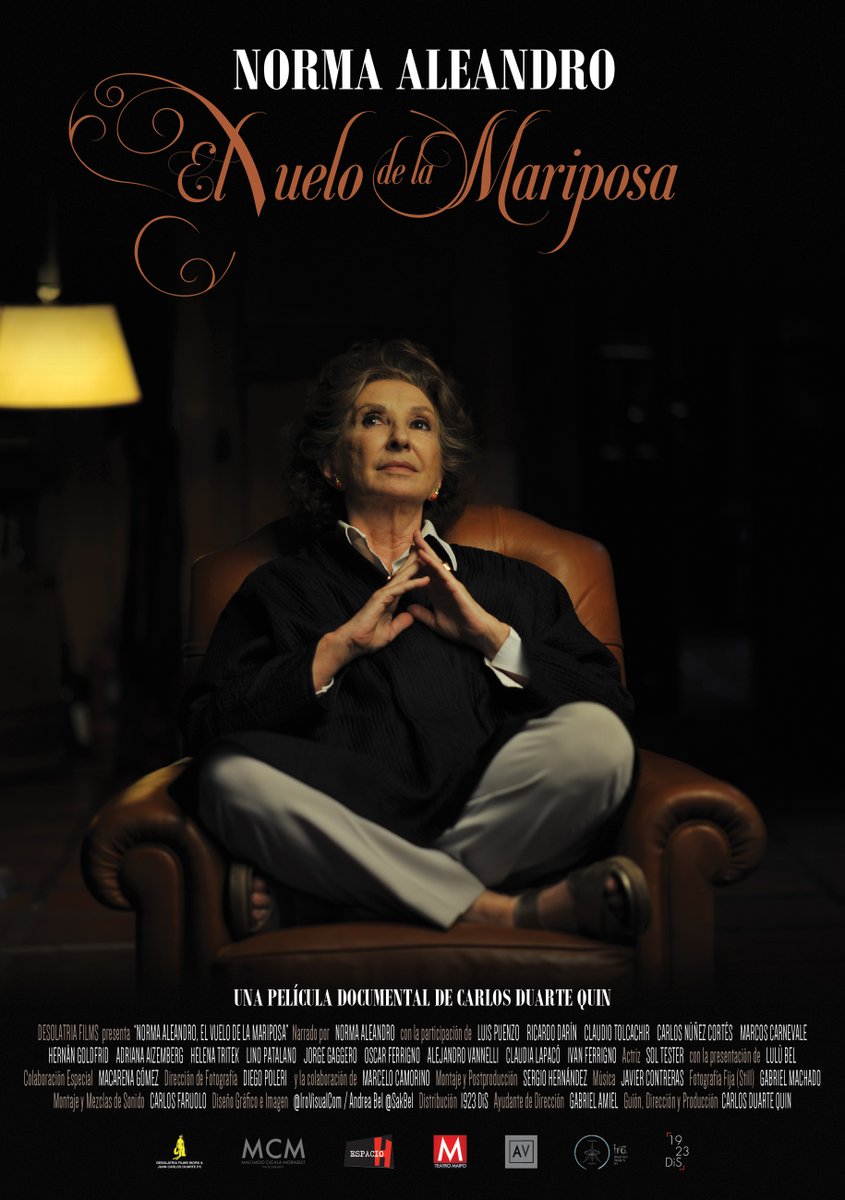 CarduarteQuin's tweet image. "Norma Aleandro, El Vuelo de la Mariposa" próximo estreno. Evento especial, tributo a la celebre actriz de "El hijo de la novia" y la oscarizada "La Historia oficial" de Luis Puenzo. Estreno en Buenos Aires en un prestigioso festival de cine
