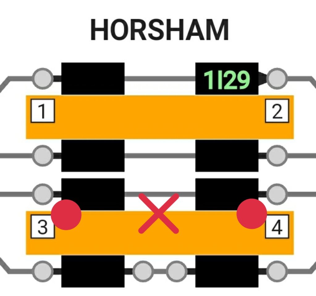 If there are only two dispatchers, they can't see each other, due to the curve of our platforms. 4/