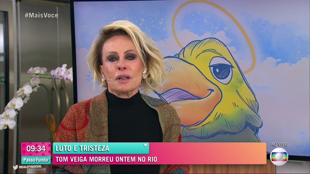 thiago_p's tweet photo. Ana Maria Braga é uma gigante da comunicação. Construiu uma carreira brilhante porque tem essa transparência com seu público fiel. Mesmo na dor ela está ao vivo. Ela já venceu o câncer (mais de uma vez) diante das câmeras. Uma fortaleza que inspira! #MaisVocê https://t.co/luugAHErdz