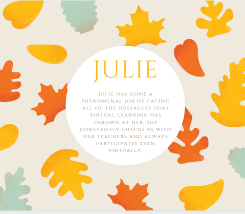 Northside would like to recognize Julie for being one of our rockstars! Keep up the awesome work, Julie! #NHSstudentRockStar #bethelight
