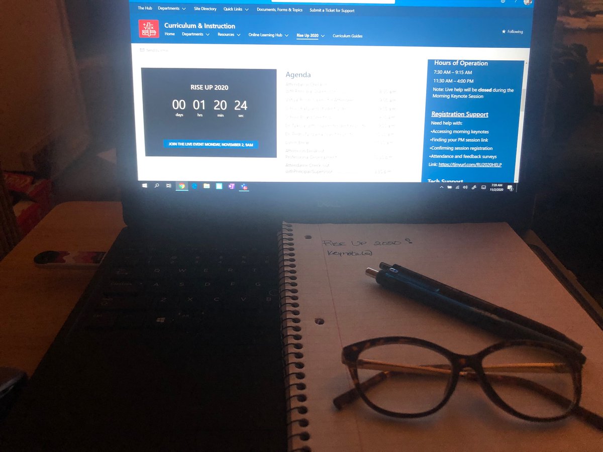 Rhonda28teach's tweet photo. Getting ready for RISE UP 2020! Here is my setup!!! @TDpscd #WeBuiltDifferently https://t.co/hC4qSzlWcU
