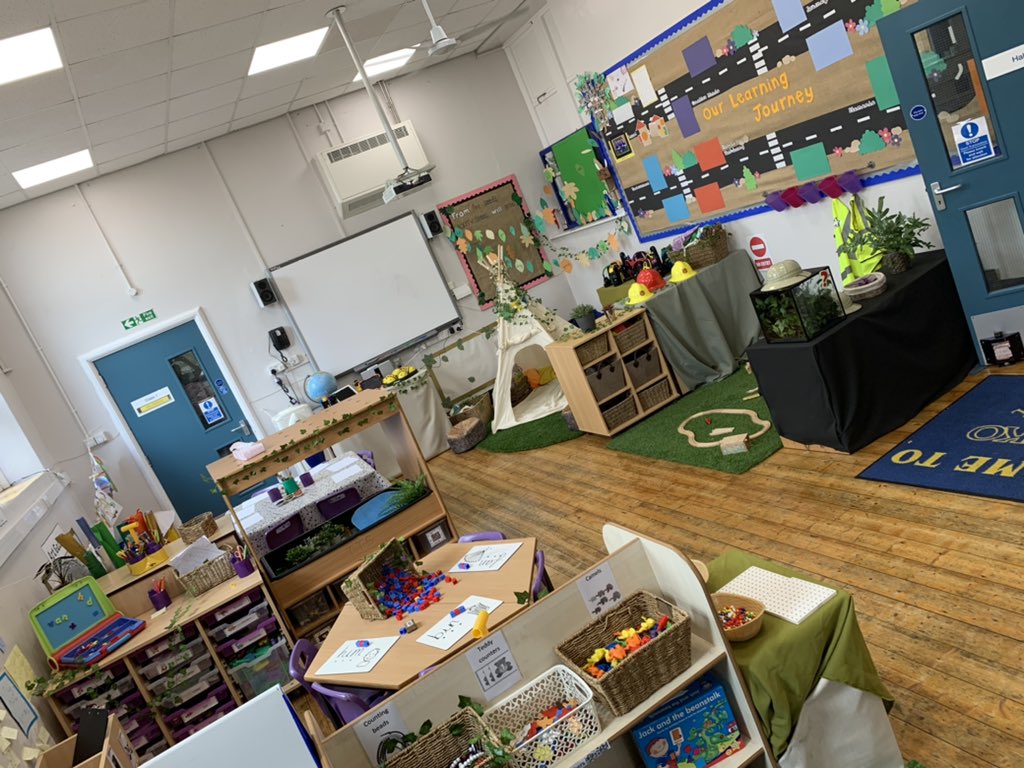 BlackoPrimary's tweet photo. Welcome back from half term, are you ready to take another peak at our Reception classroom... How exciting it is to learn in here! Don’t forget to contact the office to register interest in our virtual open evening or appointment walk round visit. #newintake2021 #lovetolearn https://t.co/6viJrpvWlc