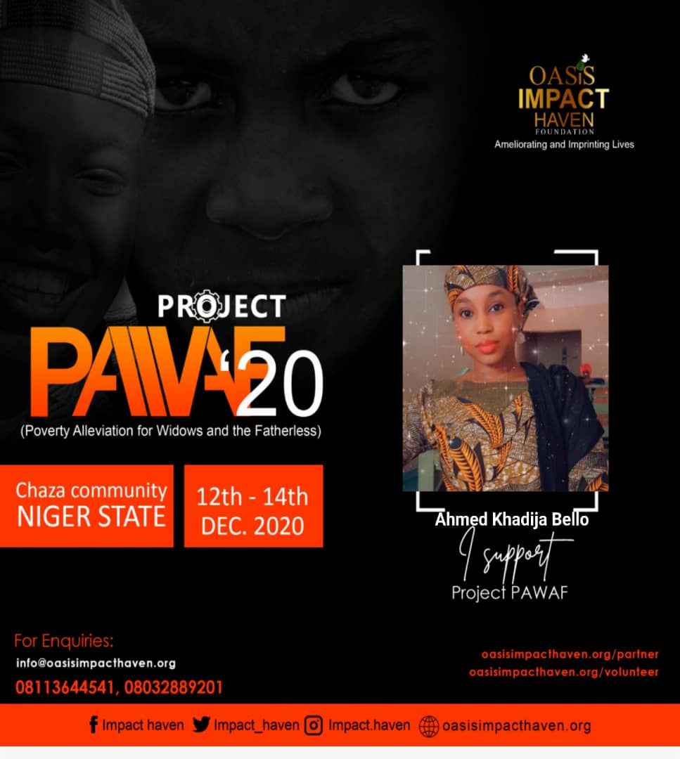 ImpactHavenNig's tweet photo. #ImpactHaven #ImpactfulMonday #PAWAFProject2020
We do it for God & Humanity!! #ProudVolunteer #PAWAF2020 #NigerStateProject2020 #ImpactfulProject @khadijabelloah2 https://t.co/YPg1HkhUwO