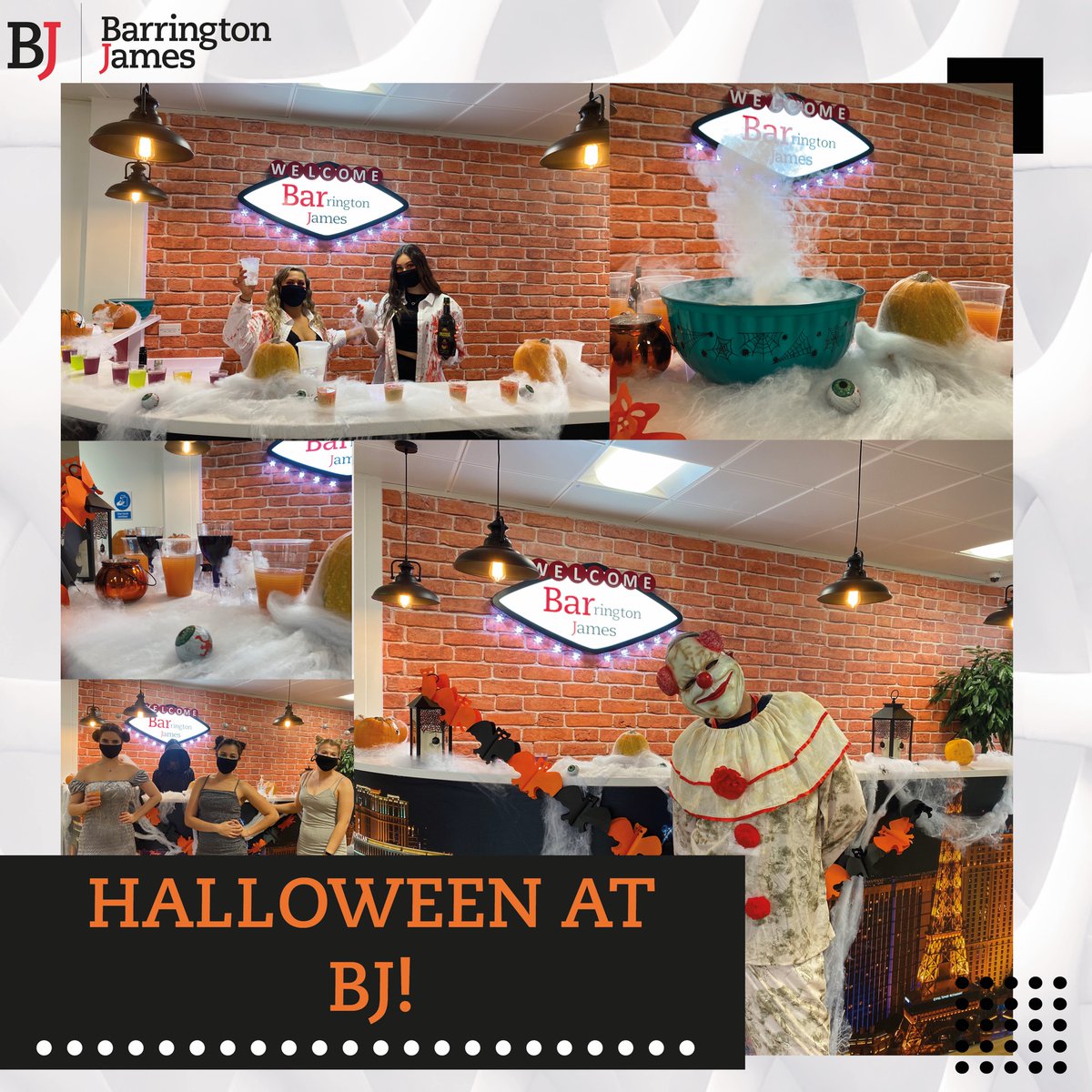 BarringtonJames's tweet photo. Halloween at BJ 🎃👻🦇🧙🏽‍♀️

Everyone across the globe at BJ really pulled out all the stops for this Halloween! Everyone looked amazing!

#lifeatbj #barringtonjames #lifescience #recruitment #halloween #halloween2020 #dressupfriday https://t.co/isEzTfsQGc