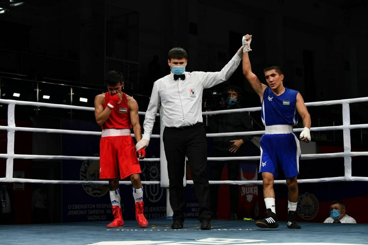 Thank god i won my 1st fight. Uzb championship.✊