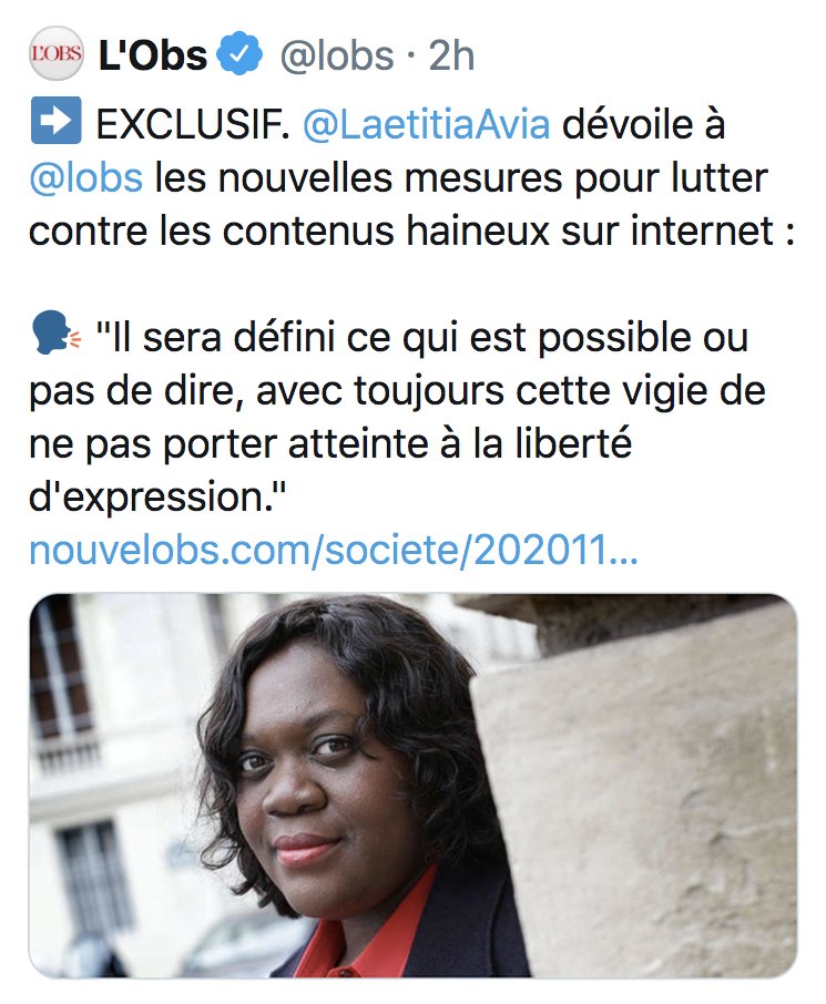 ParisPasRose's tweet photo. Tout va très vite, la députée #Avia fait même supprimer les tweets qui prêtent à des interprétations qui lui déplaisent. #PJLCyberHaineLeRetourEnPire https://t.co/ihx1f8XrIQ