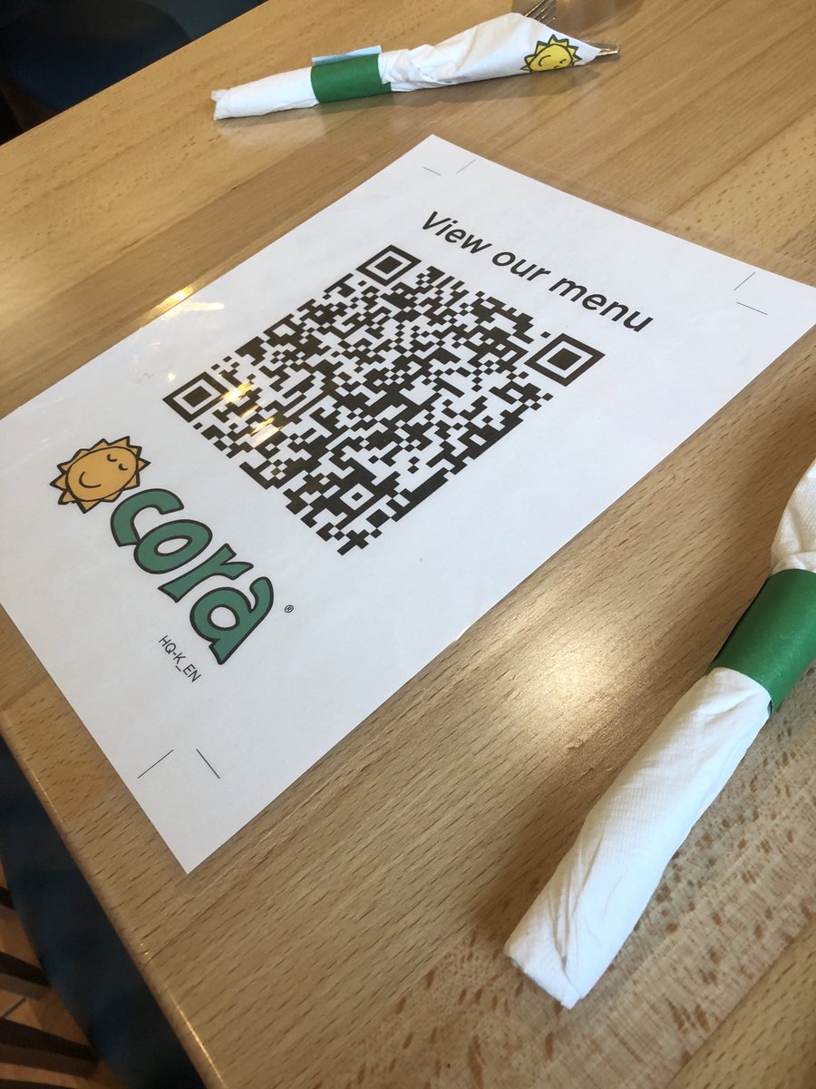 Fascism at its lowest form, Cora’s is saying the NS Government wants everyone to use a smartphone to see menu. This is offensive