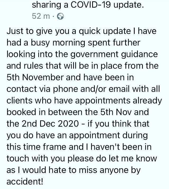 ntanimalbehav's tweet image. #novemberlockdown #coronavirusupdate #coronavirus #lockdown2020 #newguidelines #naturestherapies #lizmarden #devon #cornwall #MondayMotivation #mondaythoughts #information #staysafe #animalbehaviour #animaltraining