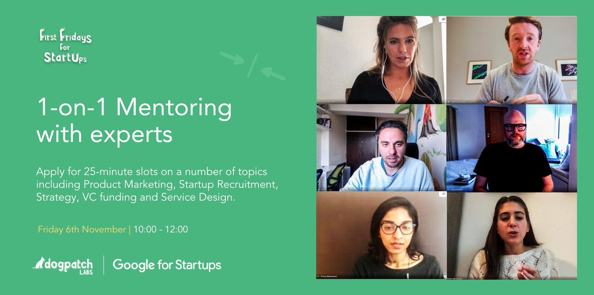 dogpatchlabs's tweet image. Last chance to apply for #FirstFridaysForStartups 1:1 Mentoring!

We’ve got a stellar line-up of global experts right at your fingertips incl. @Google, @EntIrl, @Workday and much more!

Apply before 11.59PM tonight: dogpatch.click/mentorlist
