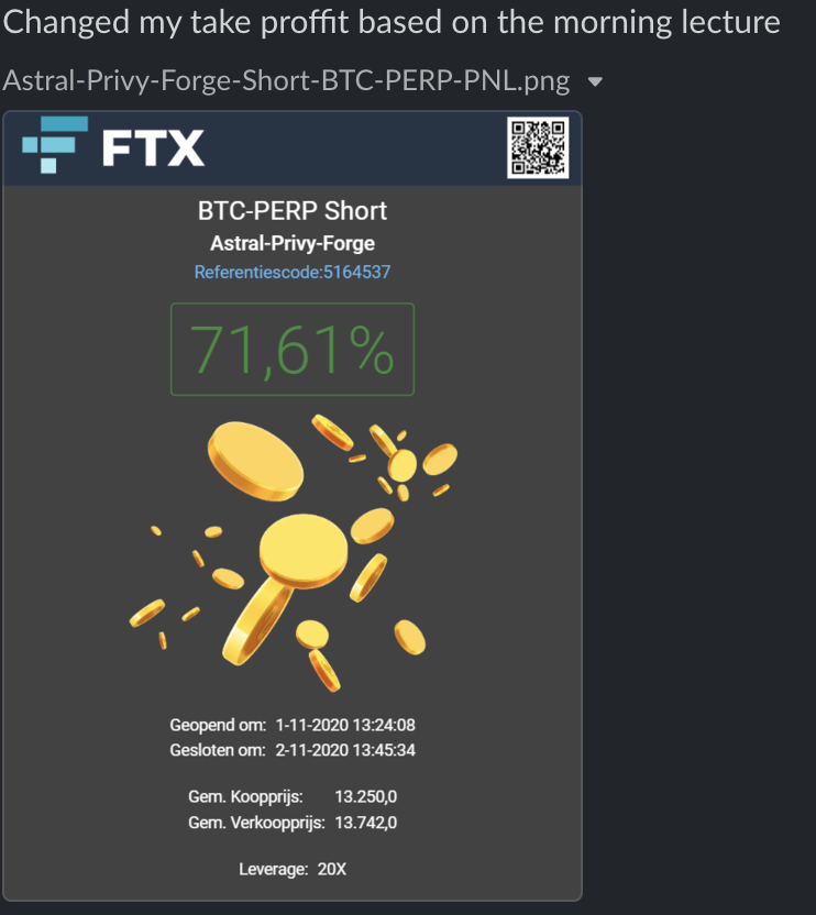 tdfacourse's tweet photo. "Changed my take profit based on the morning lecture
" #tdfa $btc #short https://t.co/P9mbOBkxlE