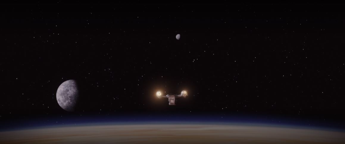  #TheMandalorian  Here is the original Tatooine mattepainting in Star Wars (1977), then shots from the Mandalorian S1E5 (2019), Return of the Jedi (1983) and The Phantom Menace (1999)