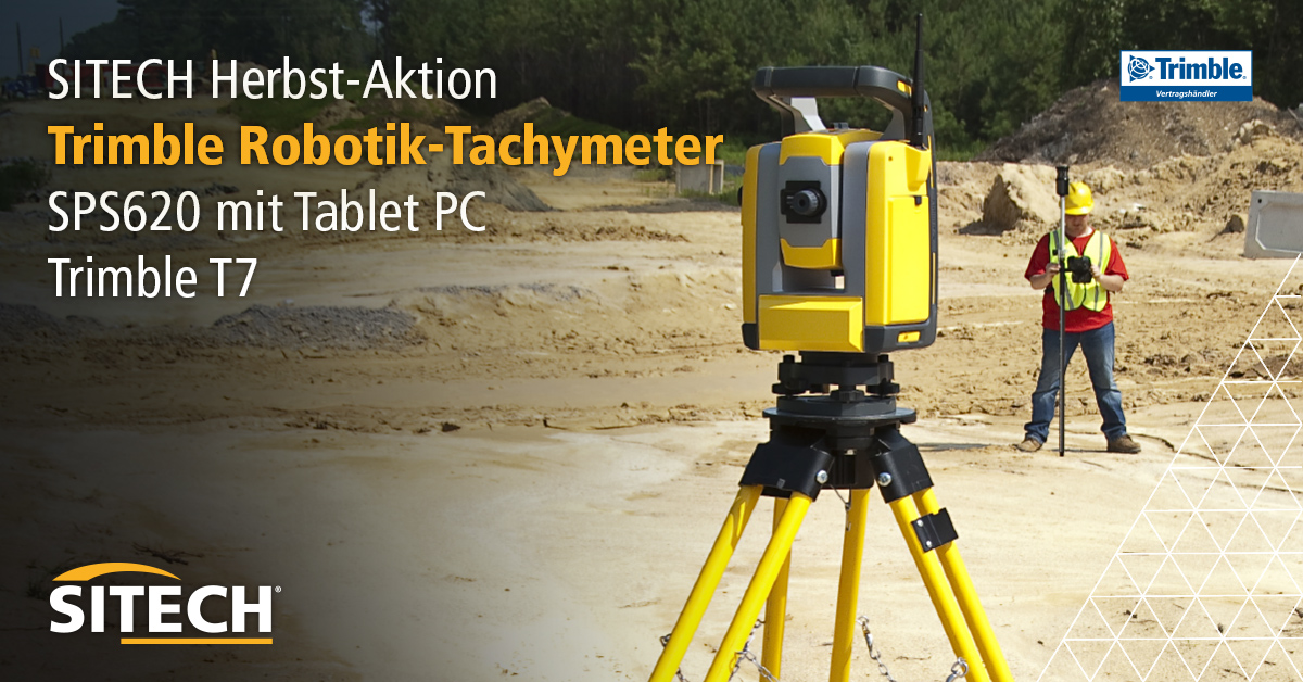 SITECHGermany's tweet photo. Profitieren Sie von unserer SITECH Herbst Aktion:
- Trimble Robotik-Tachymeter SPS620 mit einem Trimble T7 Tablet PC
- Trimble Rover System für GNSS-Positionierung SPS785 mit Trimble TDC600 Handheld
Weitere Trimble Produkte wie z.B. der Trimble TSC7 gerne auf Anfrage.
#sitech https://t.co/FoVZ0rupRc