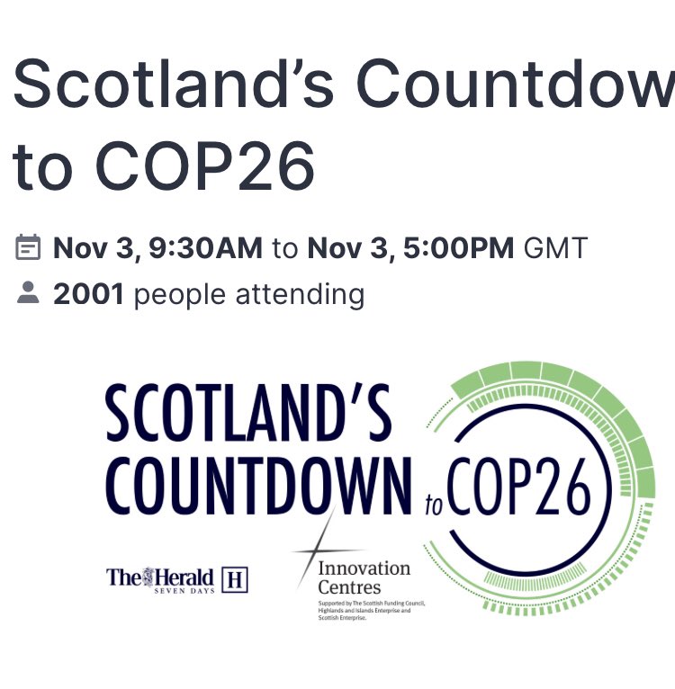 Well done Scotland #COPcountdown