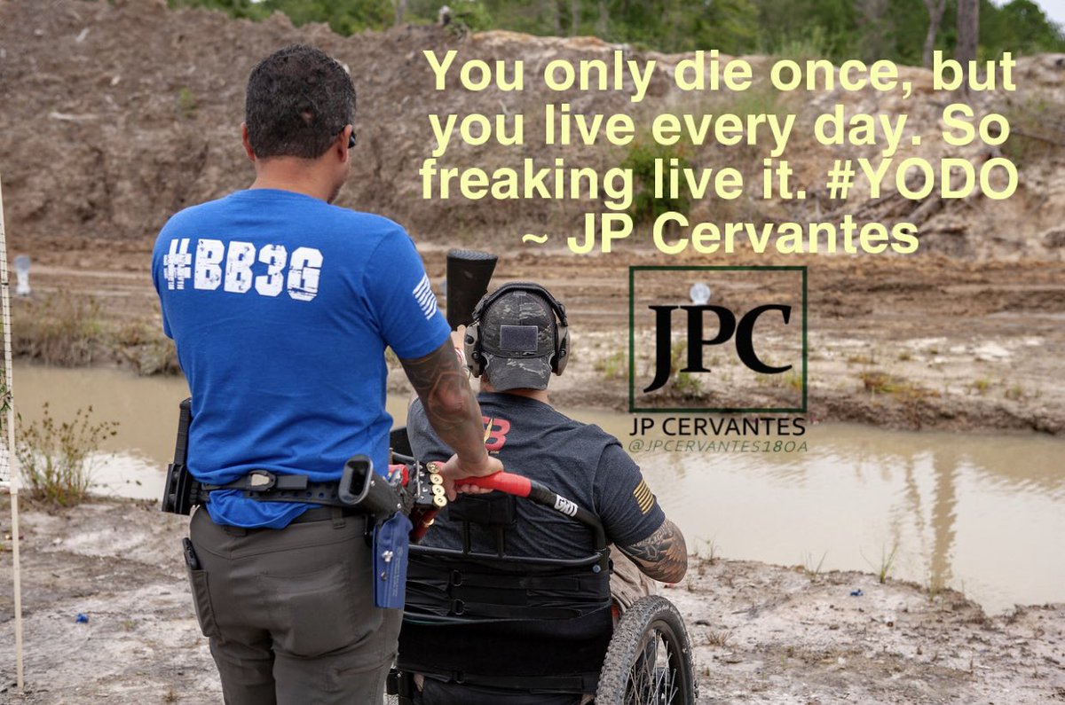 jpcervantes180a's tweet photo. You only die once, but you live every day. So freaking live it. #YODO
~ JP Cervantes
____________________
@battlebuddy3gun
____________________
#jpcervantes #LetsBringThemHome #YODO #inspiration #quotes #quoteoftheday #mondaymotivation #bb3g https://t.co/3zVb41MKf6