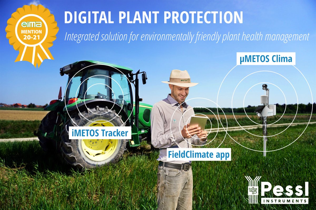 metos_austria's tweet photo. We are proud to say that the jury of EIMA technical innovation contest recognised the innovative integration of the physical weather station, weather forecast system and a tracking device and awarded us with EIMA Mention Award 2020/2021! 🏅👉 https://t.co/lRVsmW9Okh #EIMA2020 https://t.co/ClU8IOEOTX