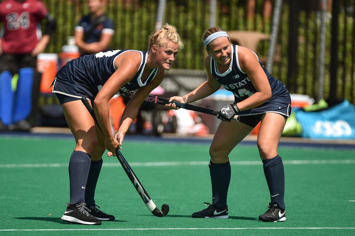 Get ready for tonight's <a href="/BigTenNetwork/">Big Ten Network</a> FH rewind tonight at 9 p.m.! Aurelia Meijer (L) scored for the Nittany Lions, as did Gini Bramley, in their 2-1 win over the Terrapins to earn the Big Ten title.