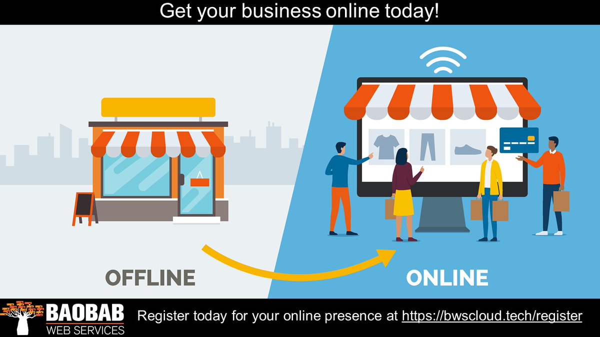 ServicesBaobab's tweet image. Get your business online today!
 
Due to the global COVID/19 epidemic, it has become second nature for people to work and transact remotely.  Get your business online today - to reach larger audiences and see your company grow!

#BaobabWebServices
#CloudBasedWebHosting