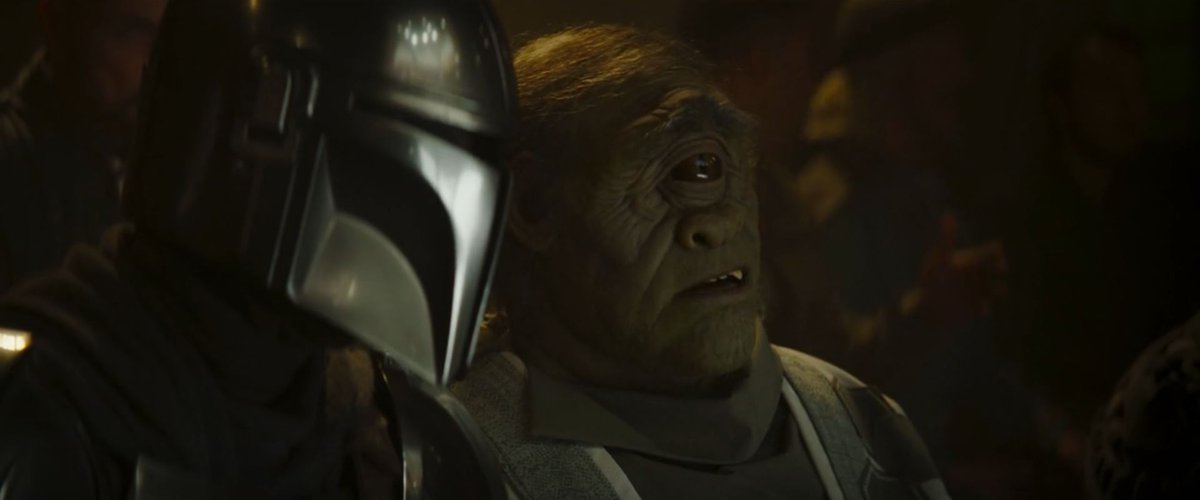  #TheMandalorian  Gor Koresh is an Abyssin, a species introduced in the very first movie.The original one was a little more frightening 