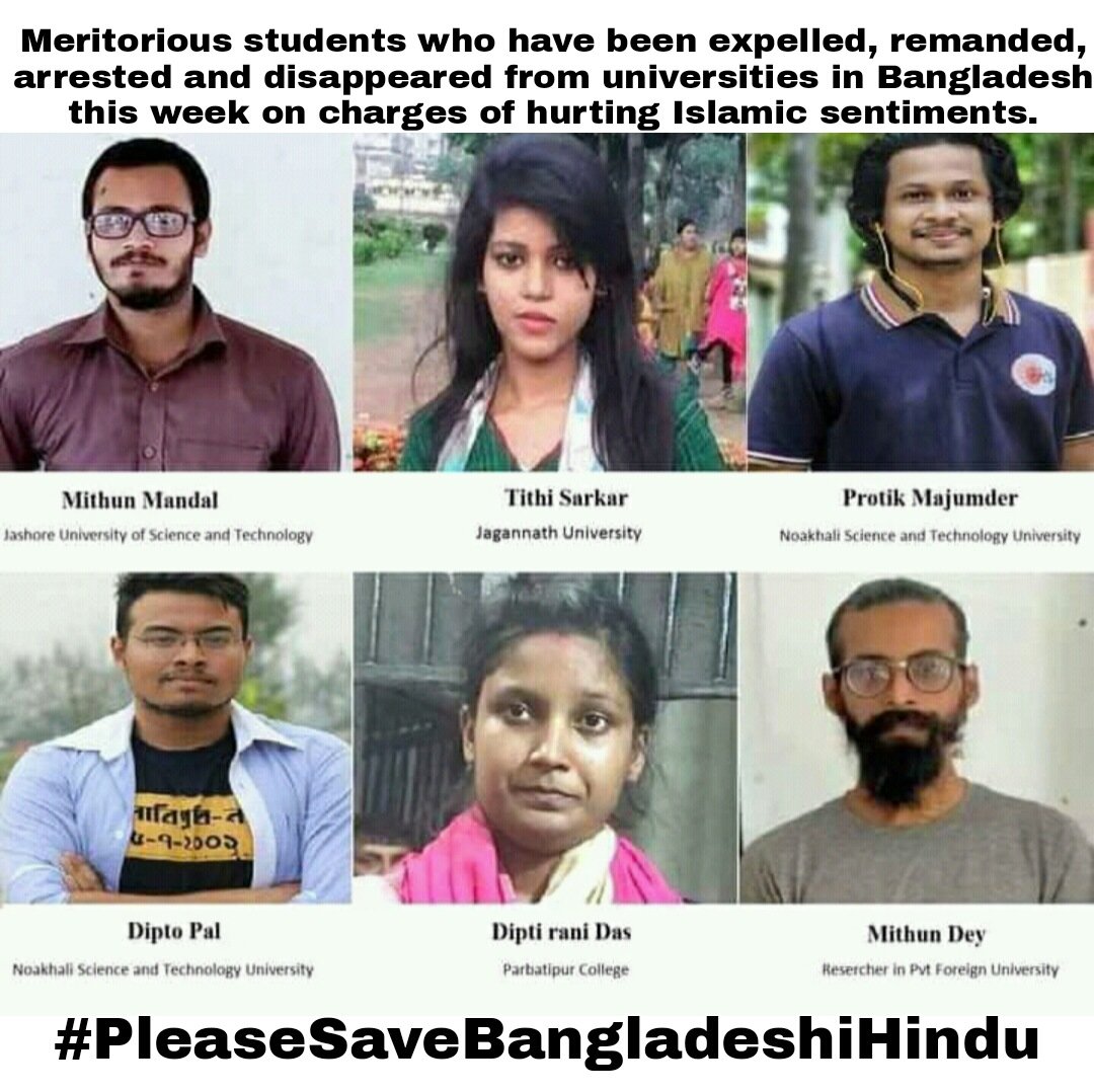 pleaseSaveHindu's tweet photo. The girl name Tithi from Jagannath University, who was accused of insulting religion, is missing.

The government has been missing since October 20 after leaving for the police station. The police are denying. SI has called with a happy call - Tithi's sister Smriti Sarkar. #Help https://t.co/mOYwndrceJ
