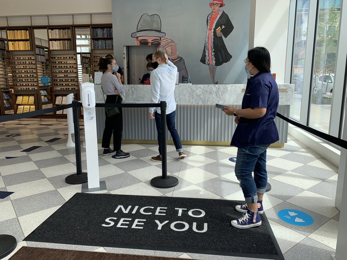 RetailSauce's tweet photo. Nice to see you, too! @WarbyParker has 20/20, and 2020, figured out. #squeakyclean #retailsauce #reinventingretail https://t.co/WYC1SW3hTT