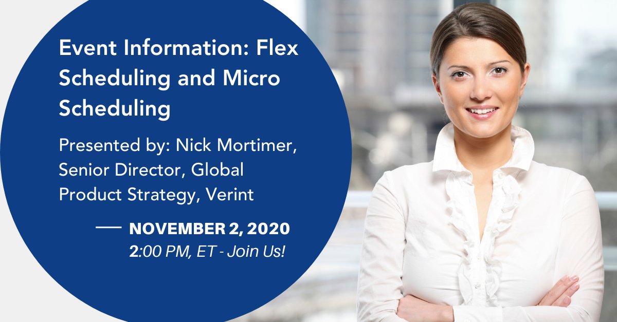Verint's tweet photo. A New Playbook for an old challenge. In this session at 2:00 PM, today, Verint's Nick Mortimer reviews tactics to meet the needs of the employee, the customer, and the enterprise. If you haven't registered, please do so now: https://t.co/lihLNUCN7S #WFO #MicroScheduling #Webinar https://t.co/fRR80XE5z0