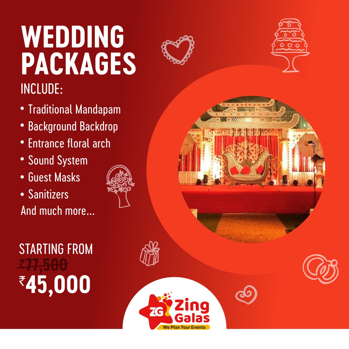 zinggalas's tweet photo. This is a wedding season and we have got your wedding packages which are affordable, precise, safe and grand. Visit https://t.co/bbeGlQTisP
#ZingGalas #PartyHaqSe #EventManagement #Wedding #Birthday #HouseThemeParties #CelebrationForAll #VirtualCelebration #Celebration #Party https://t.co/WLDuCZgbeU