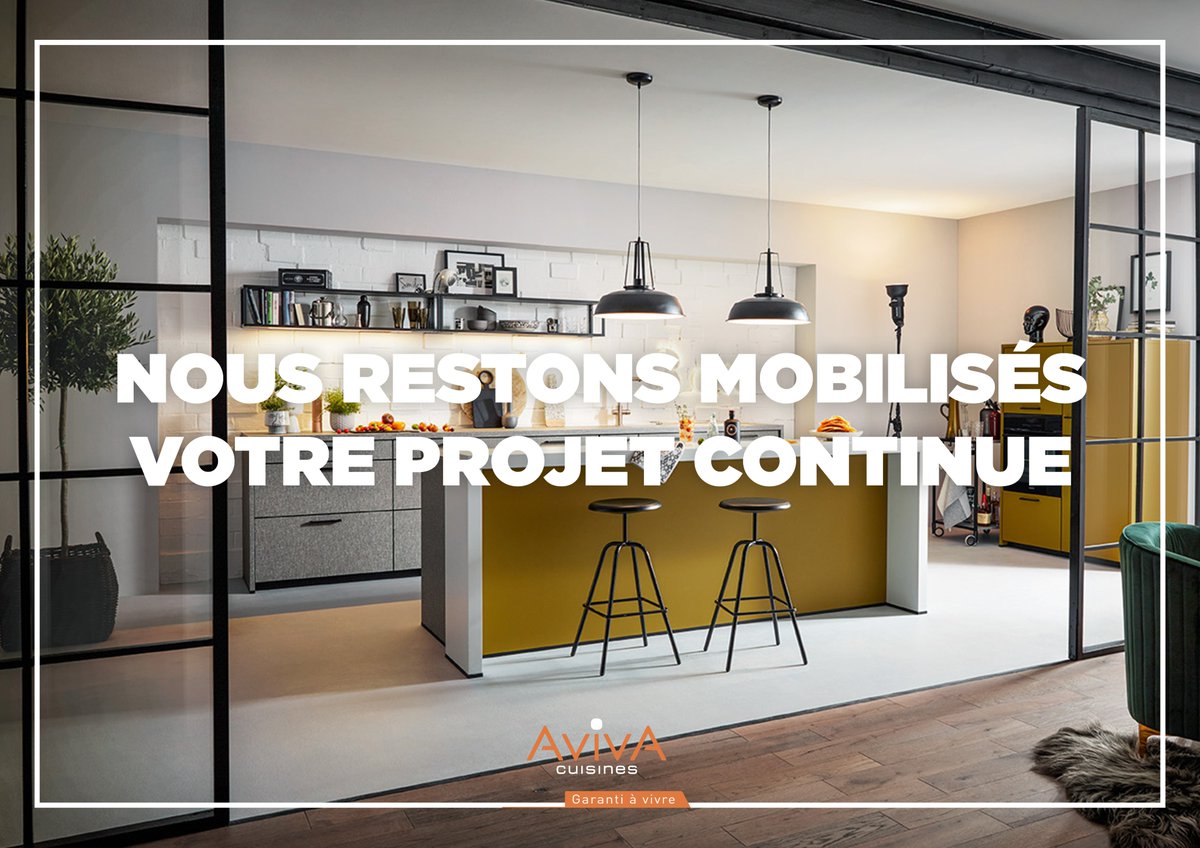 🤝Les équipes Cuisines AvivA restent mobilisés pour vous pendant le confinement. 

Votre projet continue ➡️ bit.ly/3jJrSW4