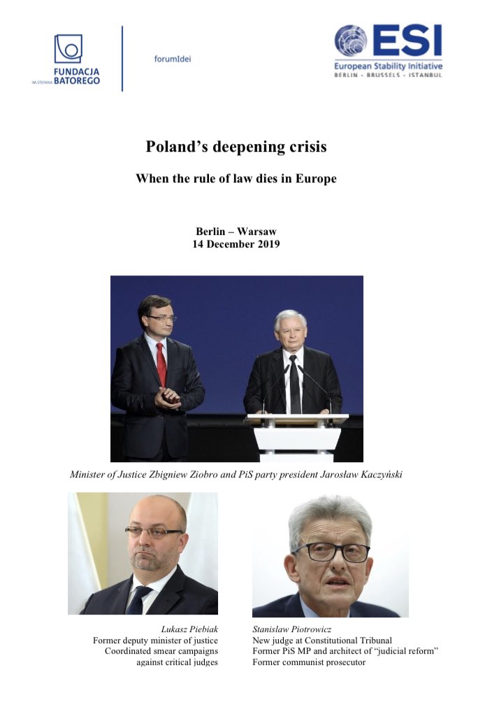 The highest EU court ruled: "The very existence of effective judicial review designed to ensure compliance with EU law is of the essence of the rule of law."If judges in a member state are controlled by their governments the rule of law ends.  http://www.esiweb.org/poland&nbsp;