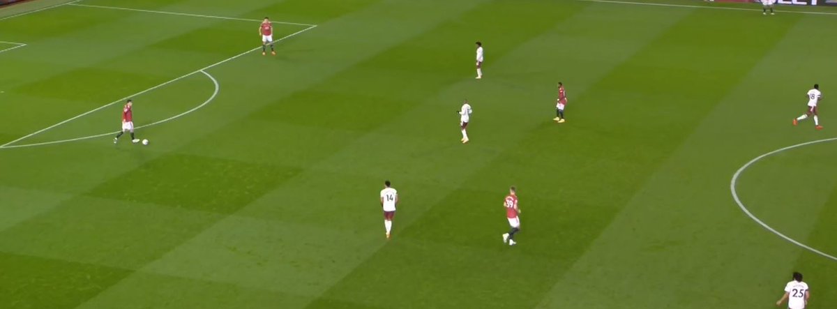Lindelöf to ScottHere, Victor tells Scott 3-4 times to go to the right. Scott proceeds to move forward and Bruno ends up filling in on the right.This was either not corrected by the coaching staff or Scott wasn't listening and I know Scott listens to the coaches.