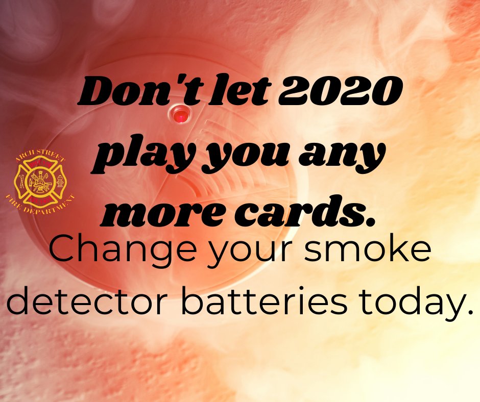 archstfd's tweet image. You may have gained another hour of #TwentyTwenty , but that doesn't mean you need to add more to 2020.  Change your #smokedetector batteries today.