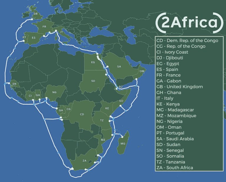 2/6"Connectivity" is the key to control and earlier this year Facebook announced its plans to encircle the entire continent of Africa with subsea cable. At 37,000 km long, the 2Africa cable will be nearly equal to the entire circumference of the Earth.