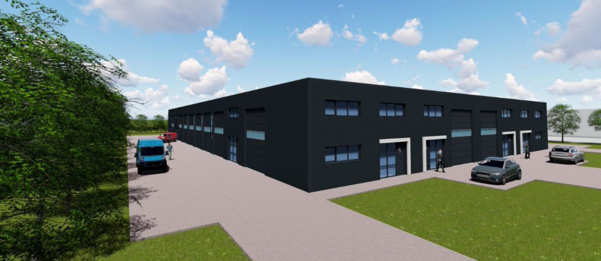 lamberinkfrl's tweet photo. Op zoek naar #bedrijfsruimte welke centraal in #Friesland ligt? Op het bedrijventerrein A7-Noord (bij #Drachten) wordt het bedrijfsverzamelgebouw '#Asân' gerealiseerd. 14 units variërend van ca. 50 m2 tot 200 m2, allen v.v. betonvloer en overheaddeur. > https://t.co/qBKerZyNWL https://t.co/BUpcnKet9A