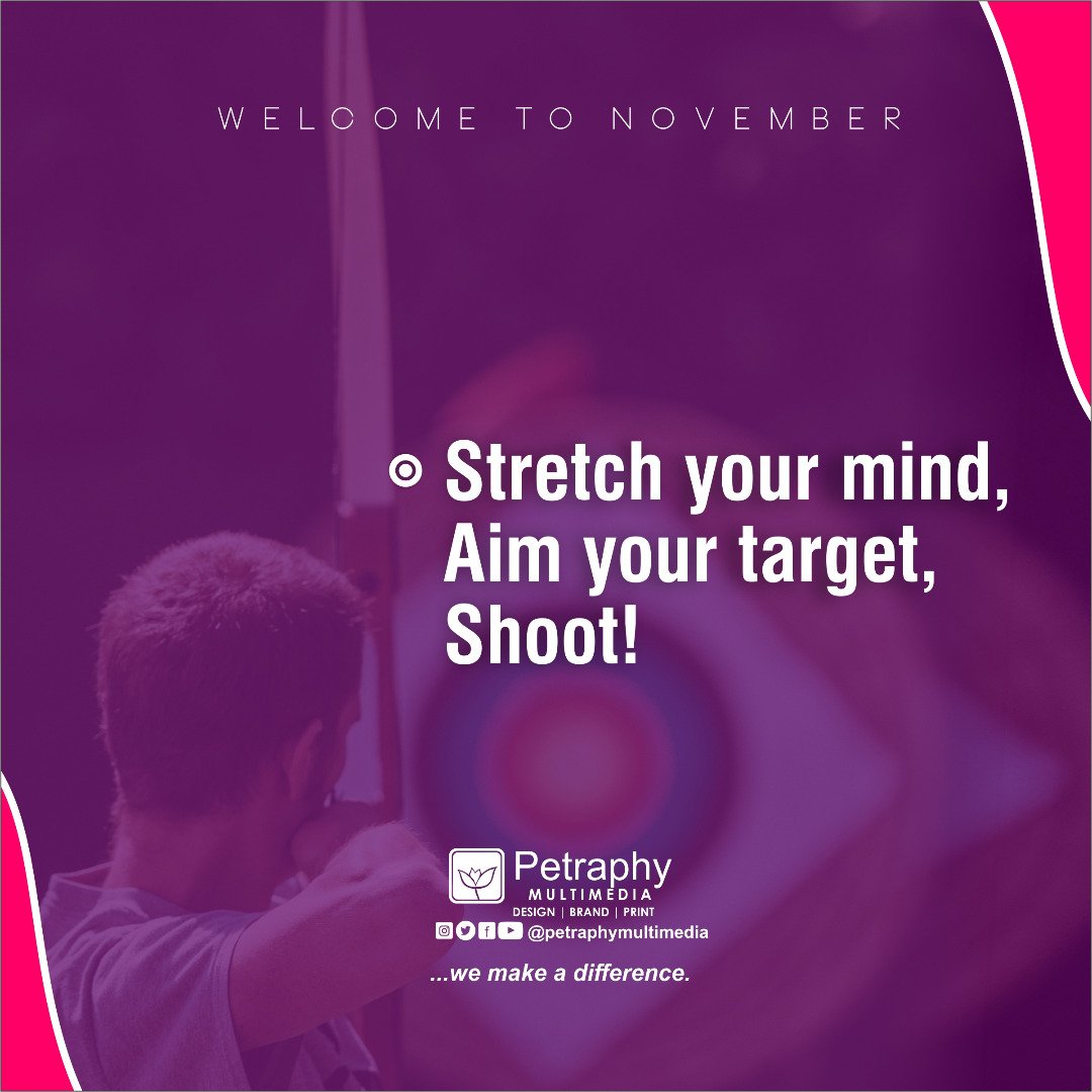 petraphy's tweet photo. Stretch your mind,
Aim your target,
Shoot.

Do it again.
Do it more.
Do  it better.

#petraphymultimedia
#websitedesigner #webdevelopmentcompany
#ecommence  #webdesign #uidesign #marketingservice
#branding #digitalmarketingservice https://t.co/a1580Elg7E