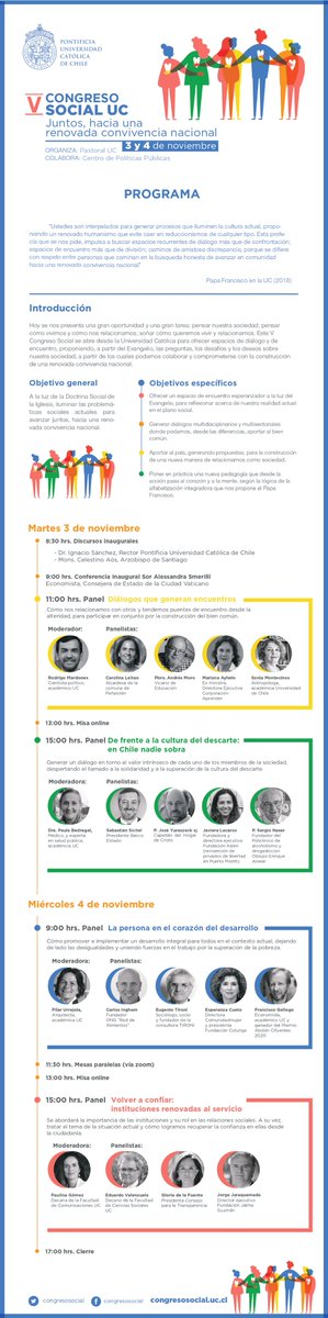 SopenaSantiago's tweet photo. Los invitamos a participar del Congreso social UC, actividad que somos parte y que nos invita a un espacio reflexivo y de participación país. https://t.co/pHjzgEOi7b