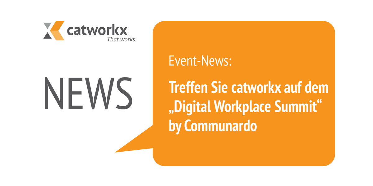 catworkx's tweet photo. Morgen startet der #DWSC20 unseres Partners @communardo catworkx ist Sponsor auf diesem Digital-Event und dort mit einem virtuellen Stand vertreten. Unser Team freut sich auf Ihren Besuch: https://t.co/zFxtESpTMi 
#Atlassian #Jira # Confluence #PPM #ITSM https://t.co/0sKTwfDNaW
