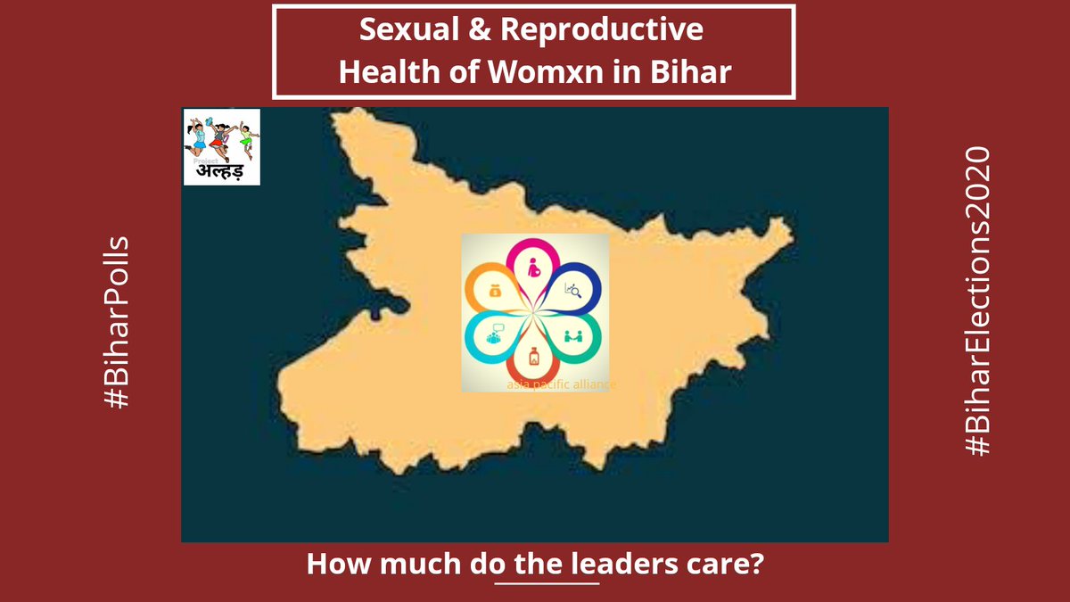 Join us at 8 to tweet about  #womxn 's  #SRHR in Bihar as the  #Biharpolls are on. Why or why not is it a relevant issue? #BiharElections  #BiharElections2020We would love to know your thoughts!