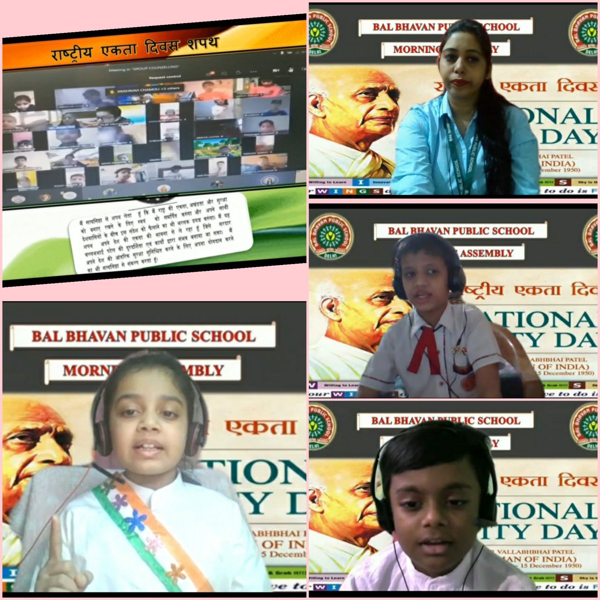 mi65700045's tweet photo. राष्ट्रीय एकता से है हमारा अस्तित्व,
इसे बनाए रखना है हमारा दायित्व।
Students Presented the Morning Assembly on the topic  " Rashtriya Ekta Diwas " #RashtriyaEktaDiwas
#sardarpateljayanti #MondayMorning @BBPSMV @PoonamG56230462 https://t.co/AopMYGuaYq
