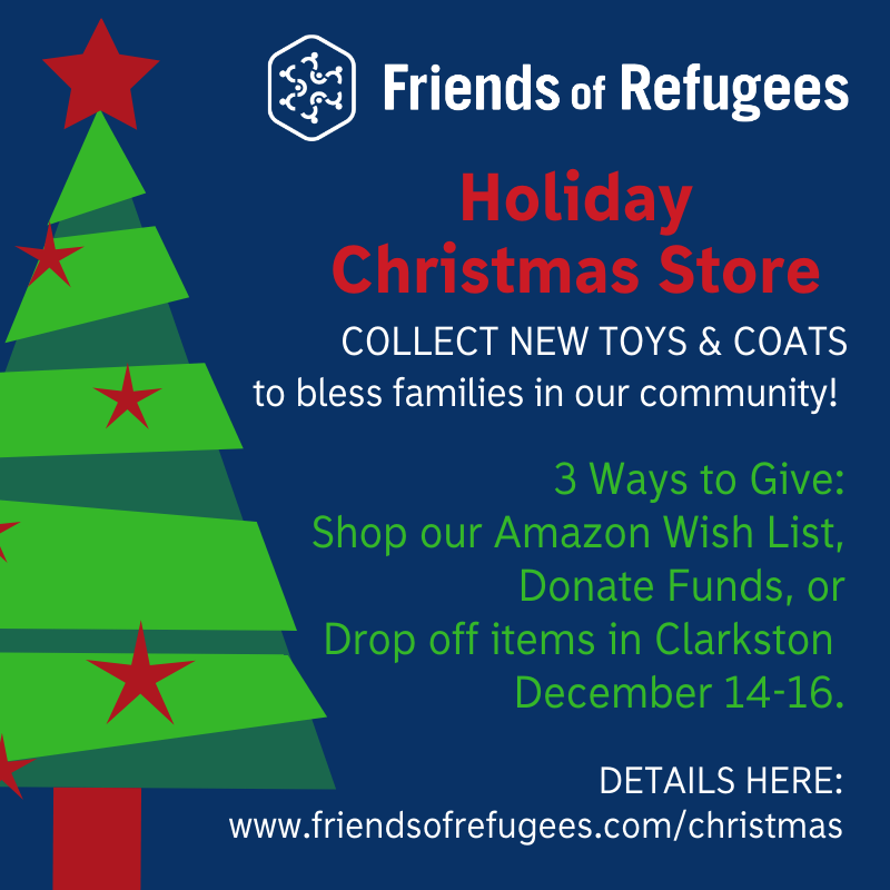 donating toys to refugees