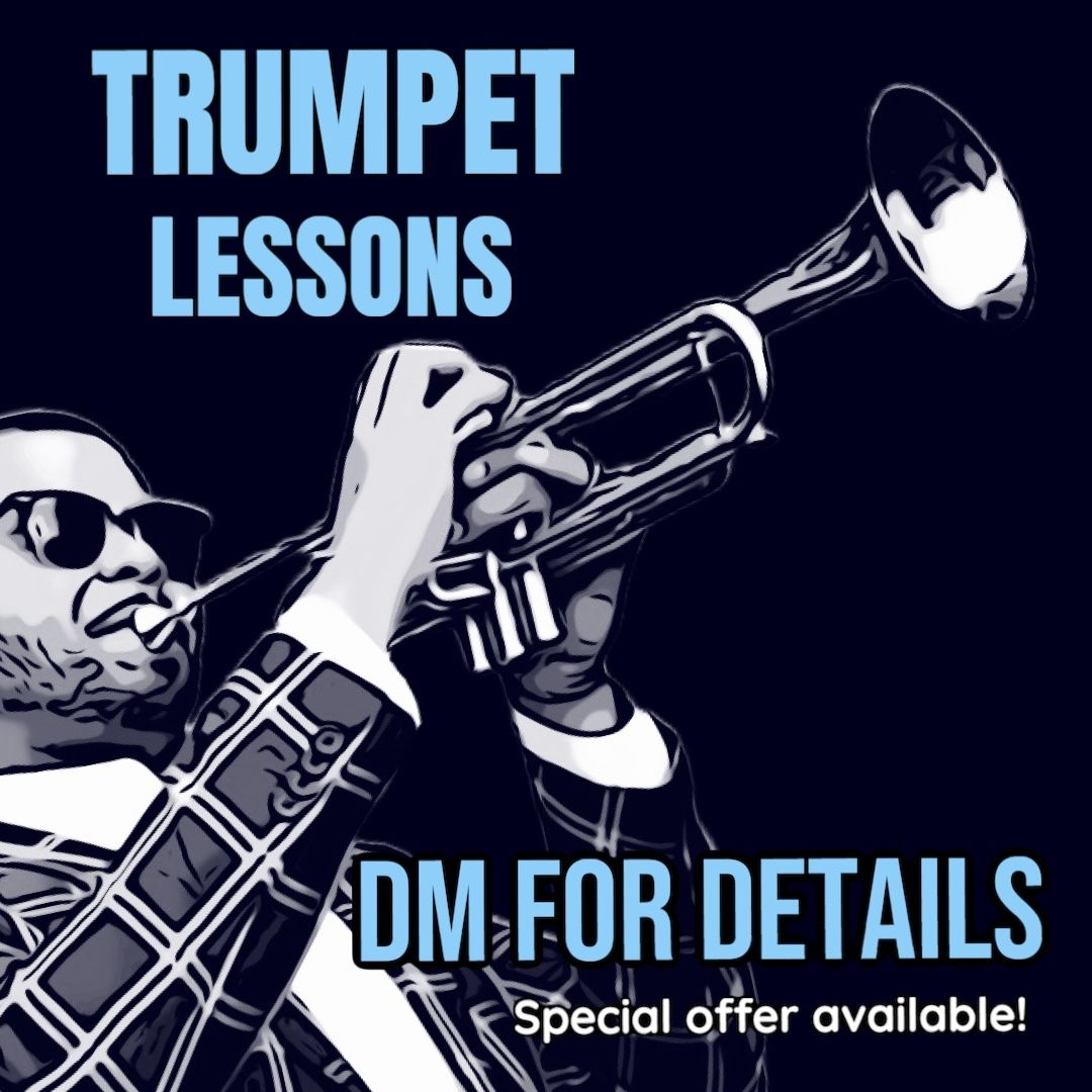 Jumaane's tweet image. **TRUMPET LESSONS AVAILABLE **
DM me for more information!!!!🤩🎺- All levels accepted let me help you on your journey to success!! 

#trumpetplayer #musicteacher #trumpetlessons #learn  #zoomlessons #skypelessons #jazz #musician #dmmeformoreinfo #trumpet #jazzmusic #leadtrumpet