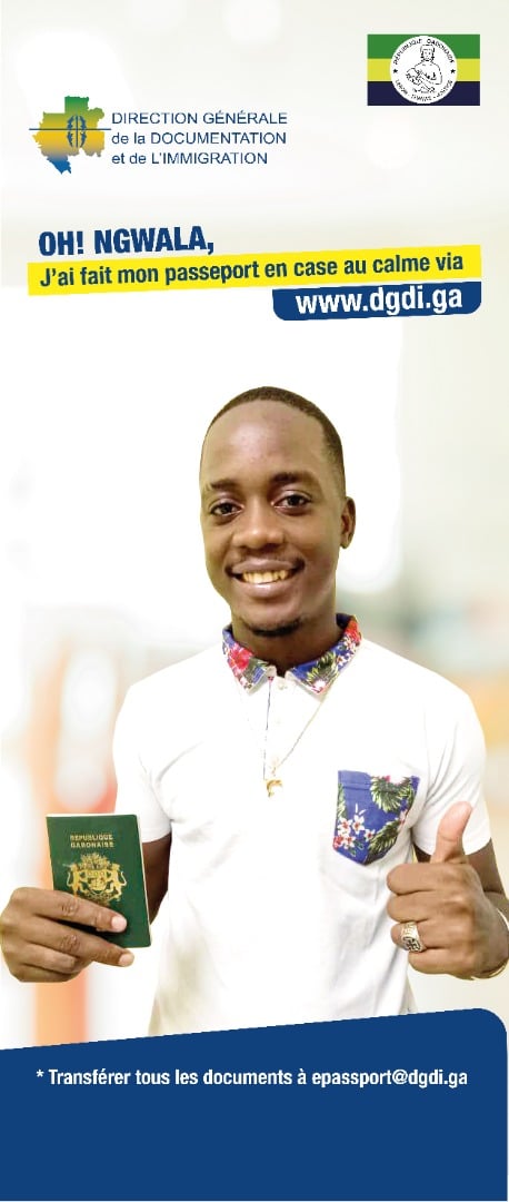 Maxewell's tweet photo. Bravo à la Direction Générale de la Documentation et de l'Immigration - #DGDI pour ce grand pas... Renouvellement du passeport en ligne !! #Gabon 🇬🇦 https://t.co/22ETUfpgAW