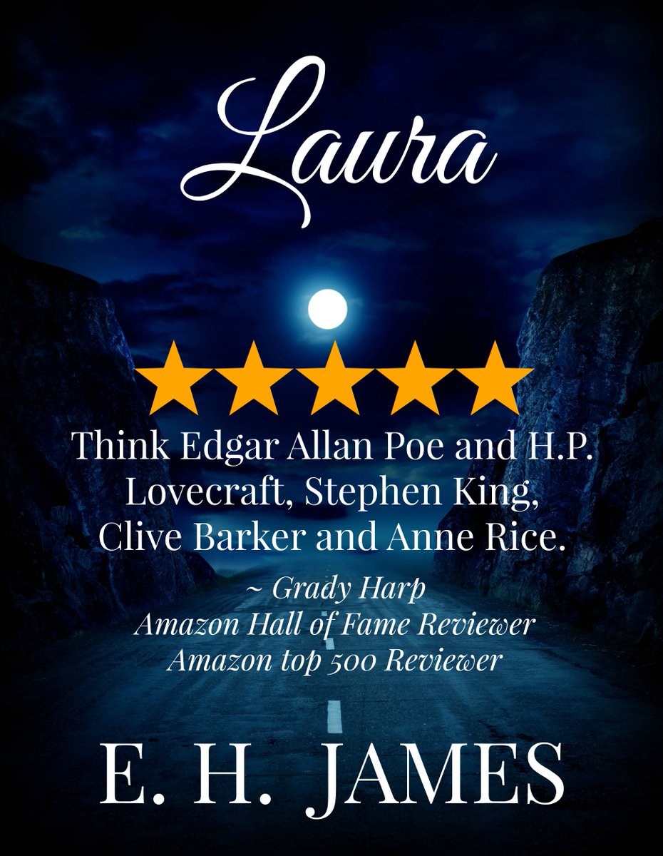 EHJames1's tweet photo. 99¢ Laura https://t.co/M18KSydvW8 by E. H. James. If George believed finding Laura on a deserted roadside, in the middle of the night, was strange...what was to follow would challenge the very boundaries of everything he’d ever known. #paranormal #horror #KindleUnlimited #ebook https://t.co/c7Eaau09qV