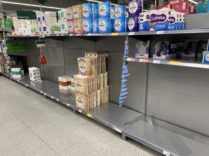 Distinct lack of bog roll in the local Morrison&rsquo;s... are people panic buying again?.. 🙄 https://t.co<a href="/tag/mytwitteranniversary"class="tags"><span>#mytwitteranniversary</span></a>