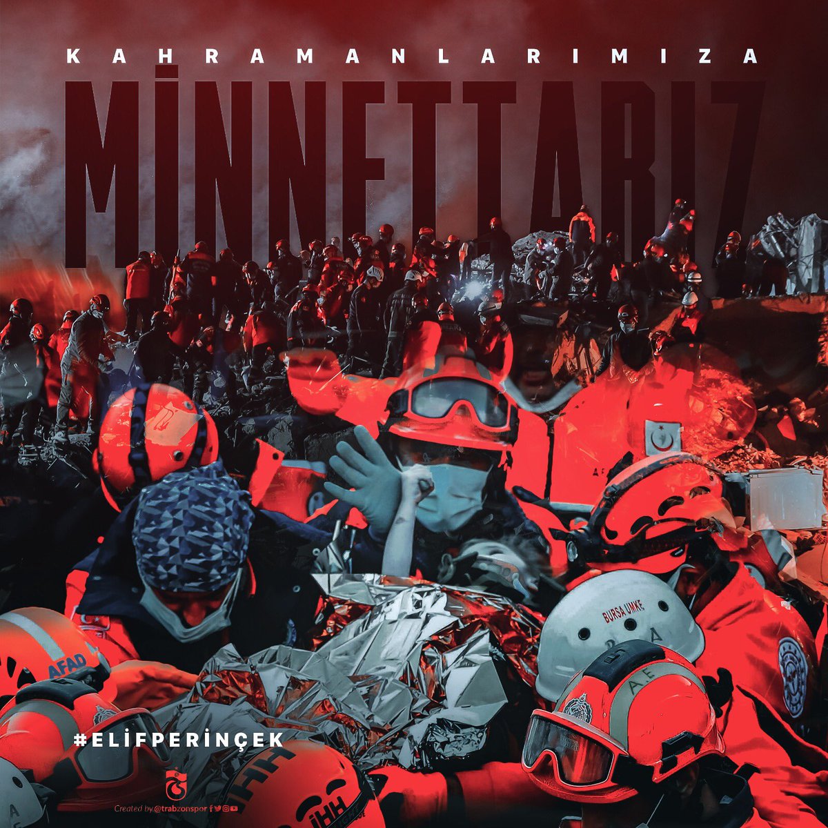 İzmir’deki depremde enkaz altında kalan ve günler sonra kurtarılan Elif, umudumuzsun 🙏🏻 

Gece gündüz demeden çalışan kurtarma ekiplerimiz, kahramanımızsınız 👊

#İzmir #ElifPerinçek